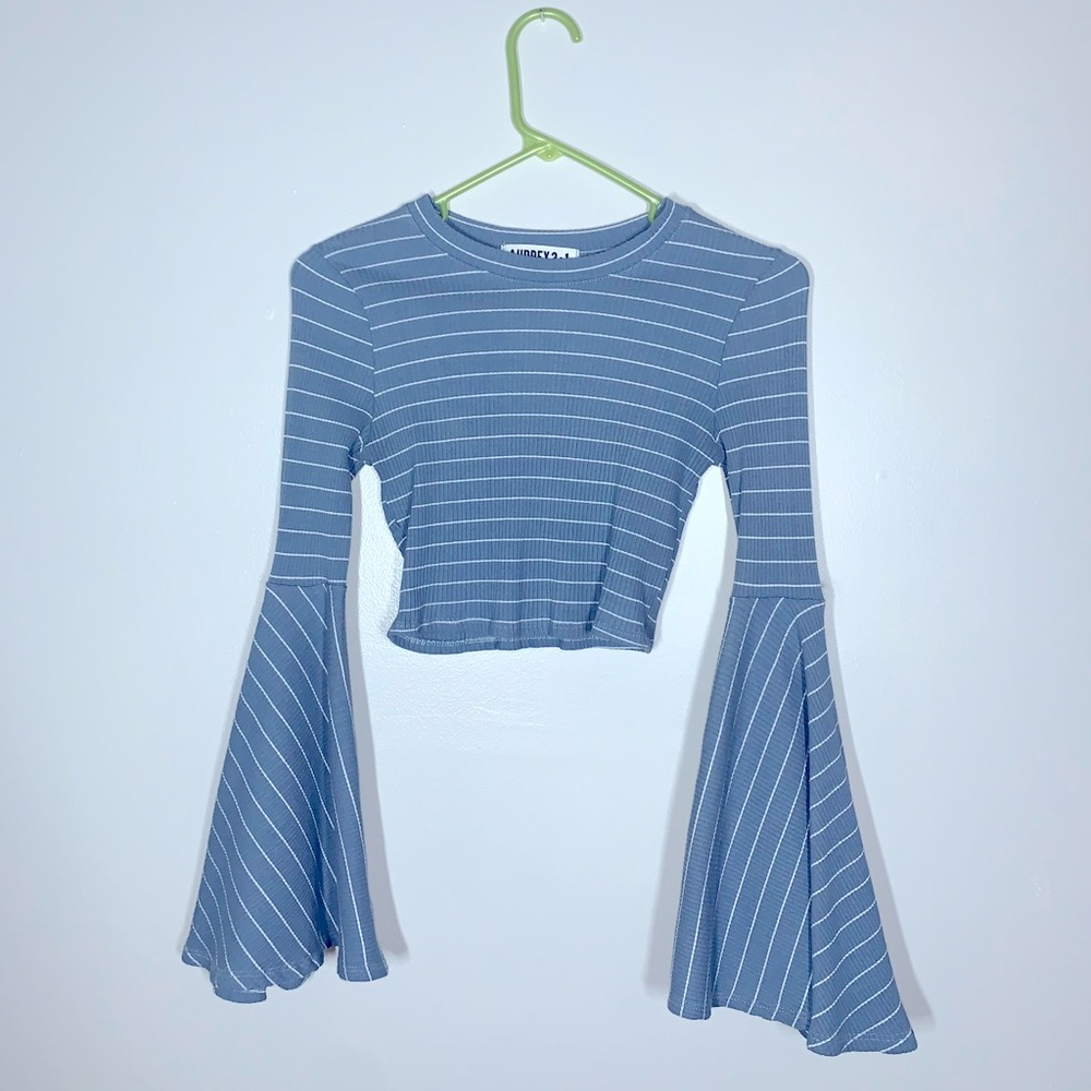 Bell Sleeve Crop Top